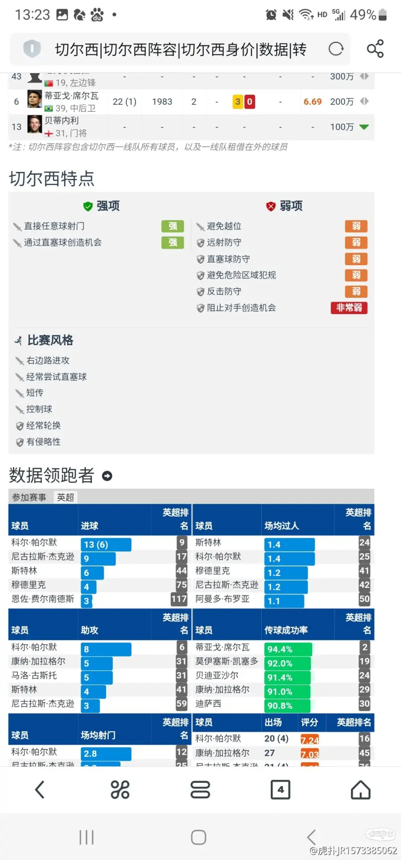 你车的球队特点和三中场的数据对比(图2)